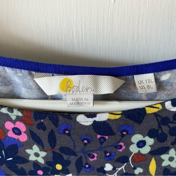 Boden Abigail dress in Pewter Garden Meadow.  Size 8L in US sizing. - Picture 4 of 5